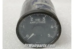 Vintage TWA Boeing 727 Vibration Amplitude Monitor Indicator, 1-040-0006